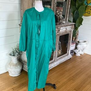 J. CREW GREEN SHIRT DRESS LIGHTWEIGHT 20 T SUMMER 20 T TALL PLUS NEW